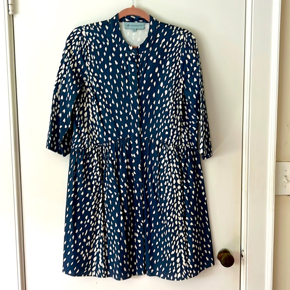 Tuckernuck Blue Antelope Royal Shirt Dress